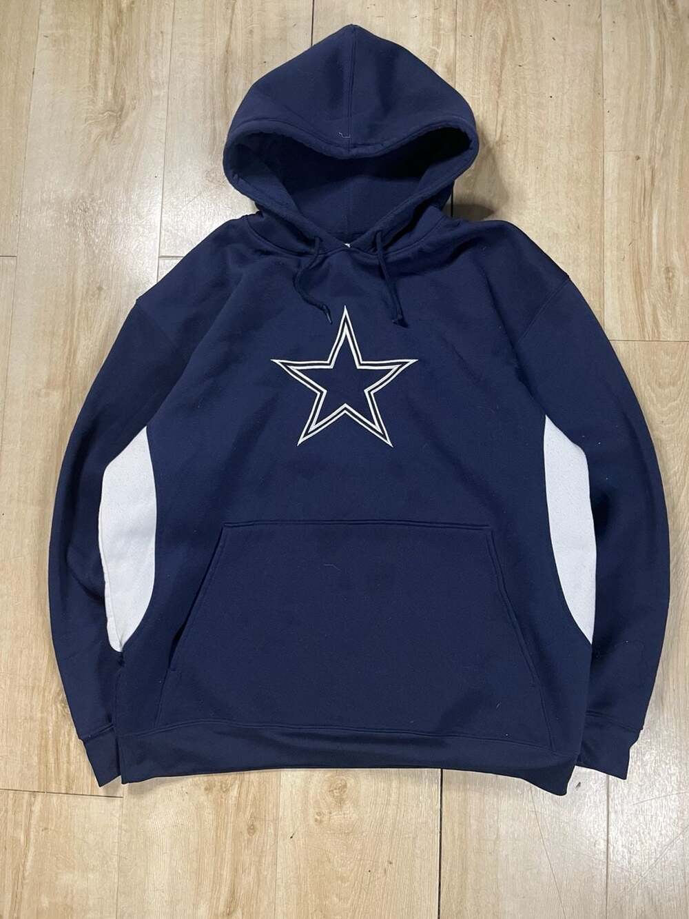 Dallas Cowboys Authentic Apparel Navy Blue Star Pullover Hoodie L